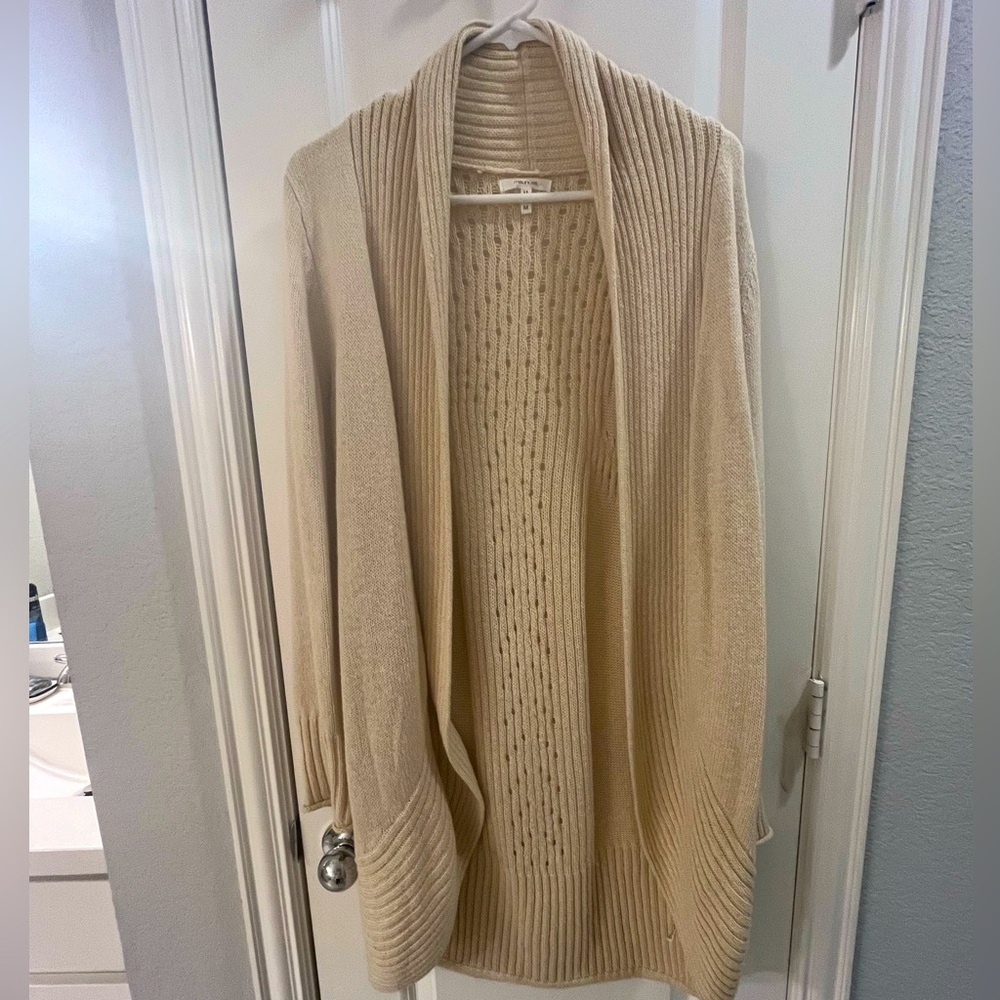 Maurice cardigan- oatmeal color, perfect for fall. size M